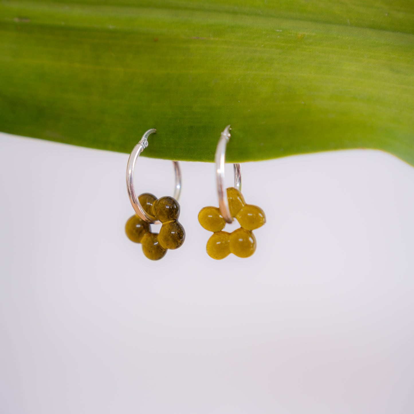 Flor de Vidrio - Aretes
