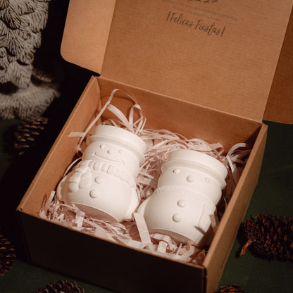 Dúo Invernal - Caja 2 Muñecos de Nieve